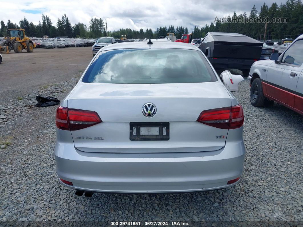 2016 Volkswagen Jetta 1.8t Sel Silver vin: 3VWL17AJ3GM353783