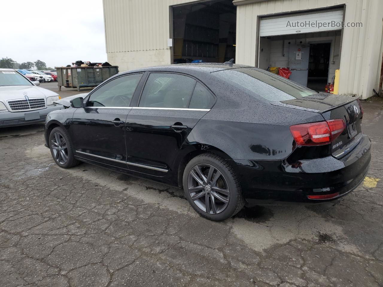 2018 Volkswagen Jetta Sel Черный vin: 3VWL17AJ3JM222666