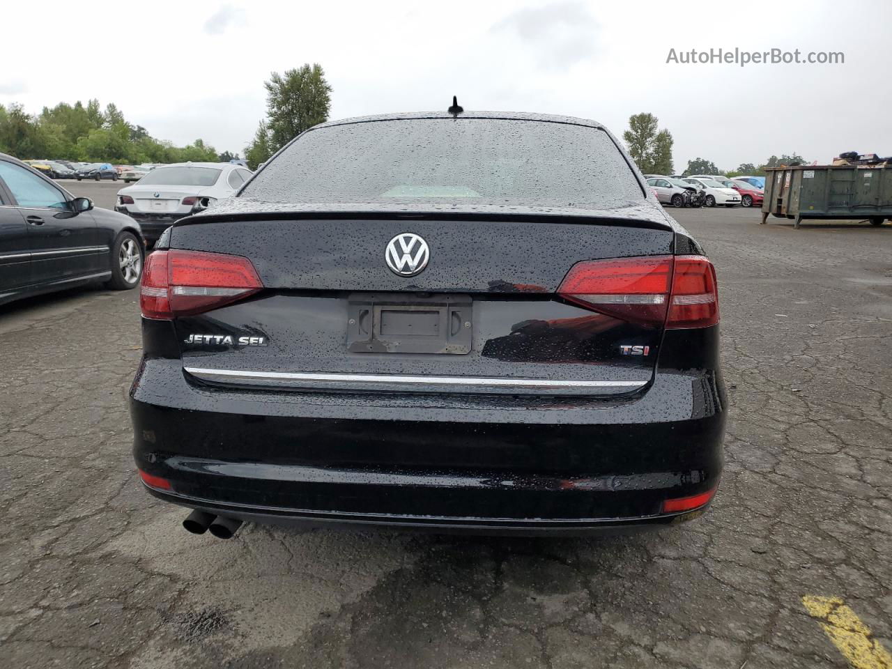 2018 Volkswagen Jetta Sel Черный vin: 3VWL17AJ3JM222666