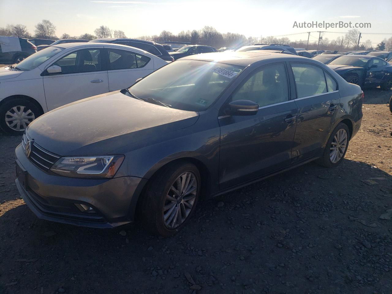 2016 Volkswagen Jetta Sel Gray vin: 3VWL17AJ4GM297594