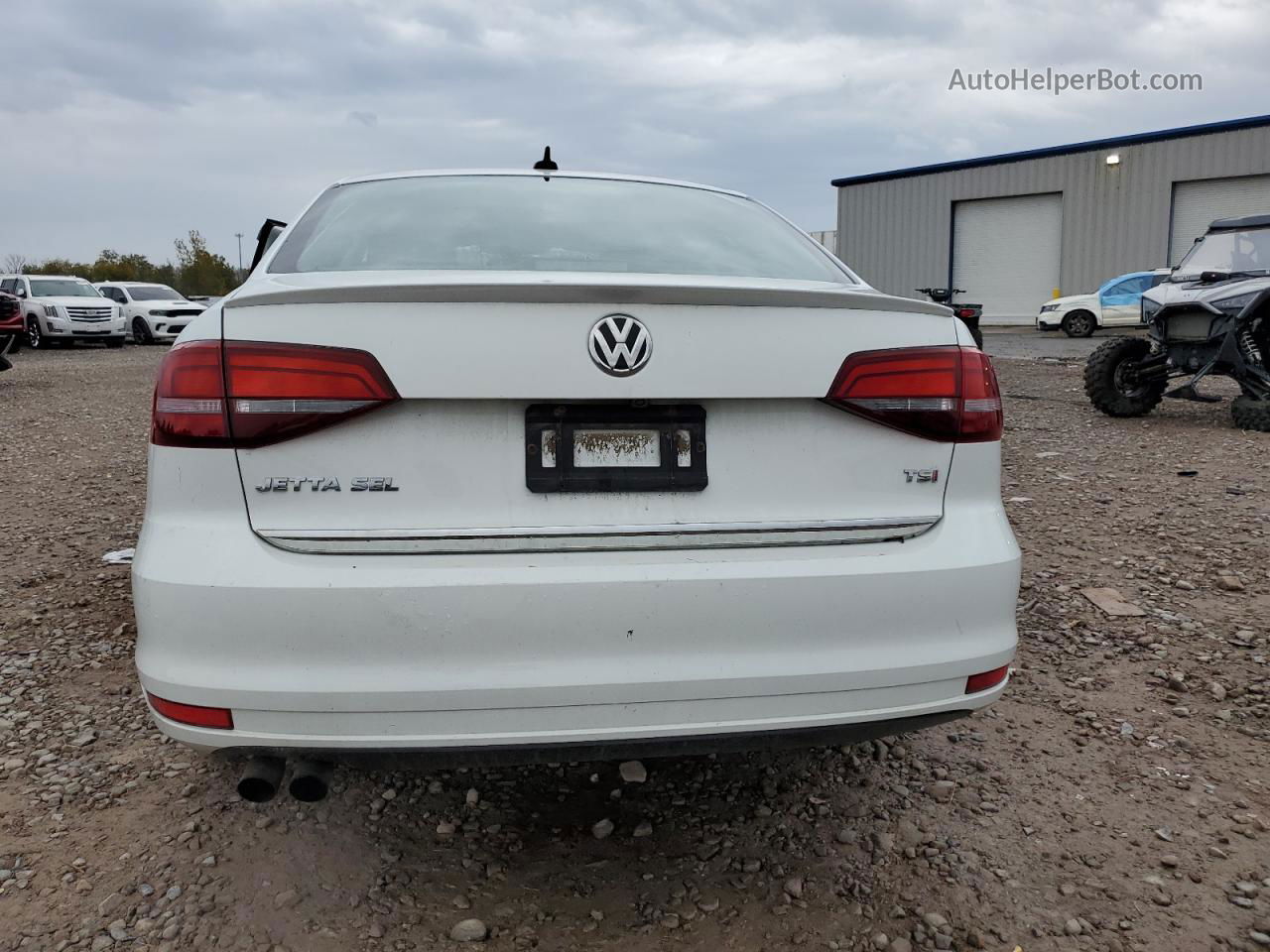 2017 Volkswagen Jetta Sel White vin: 3VWL17AJ4HM235193