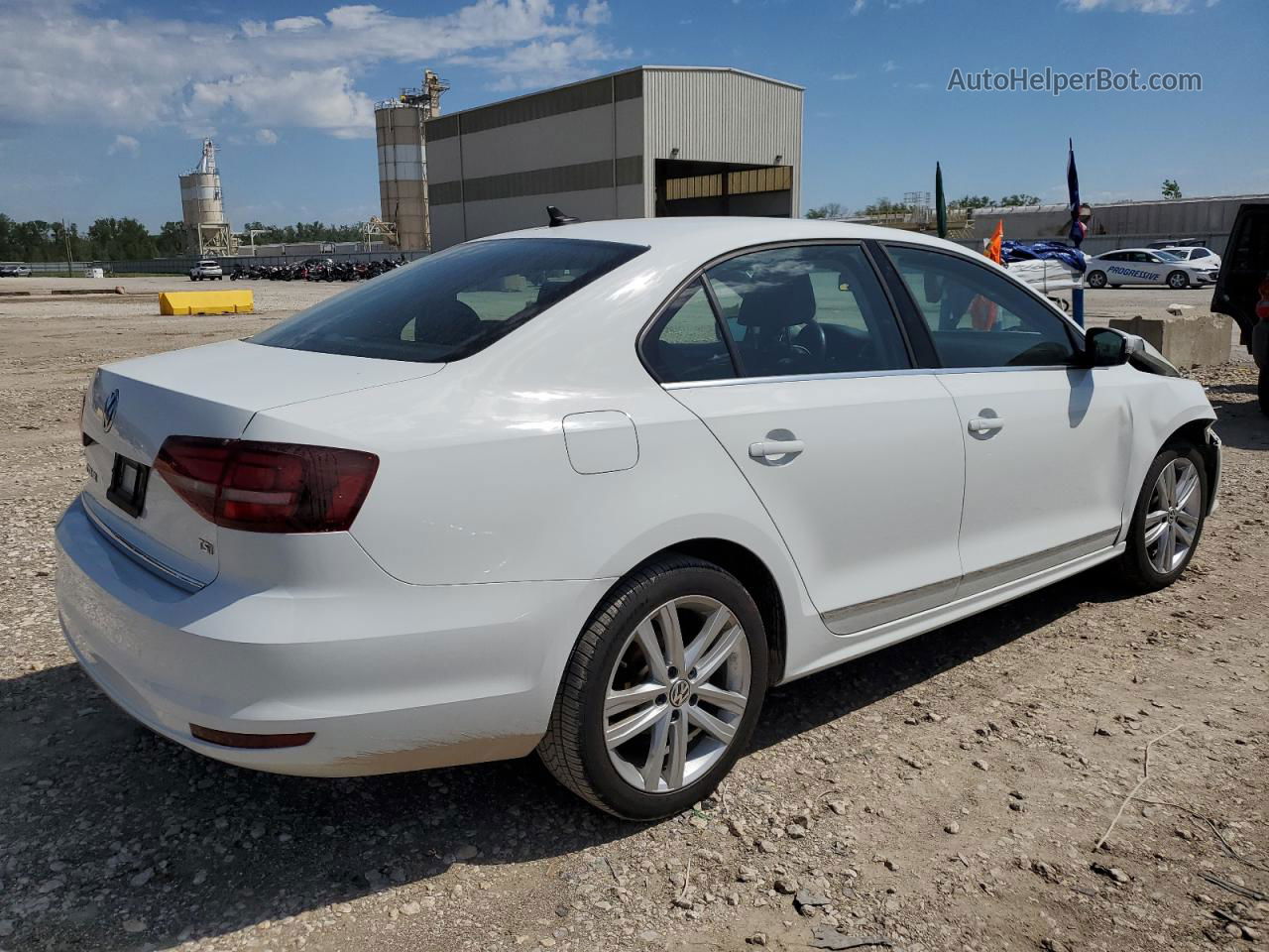 2017 Volkswagen Jetta Sel White vin: 3VWL17AJ4HM297192