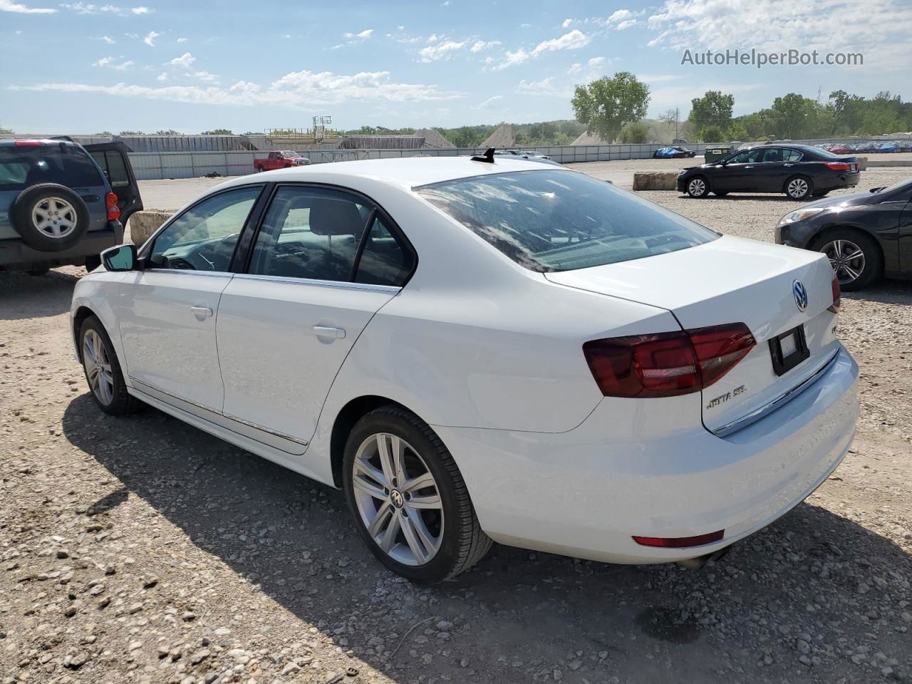 2017 Volkswagen Jetta Sel White vin: 3VWL17AJ4HM297192