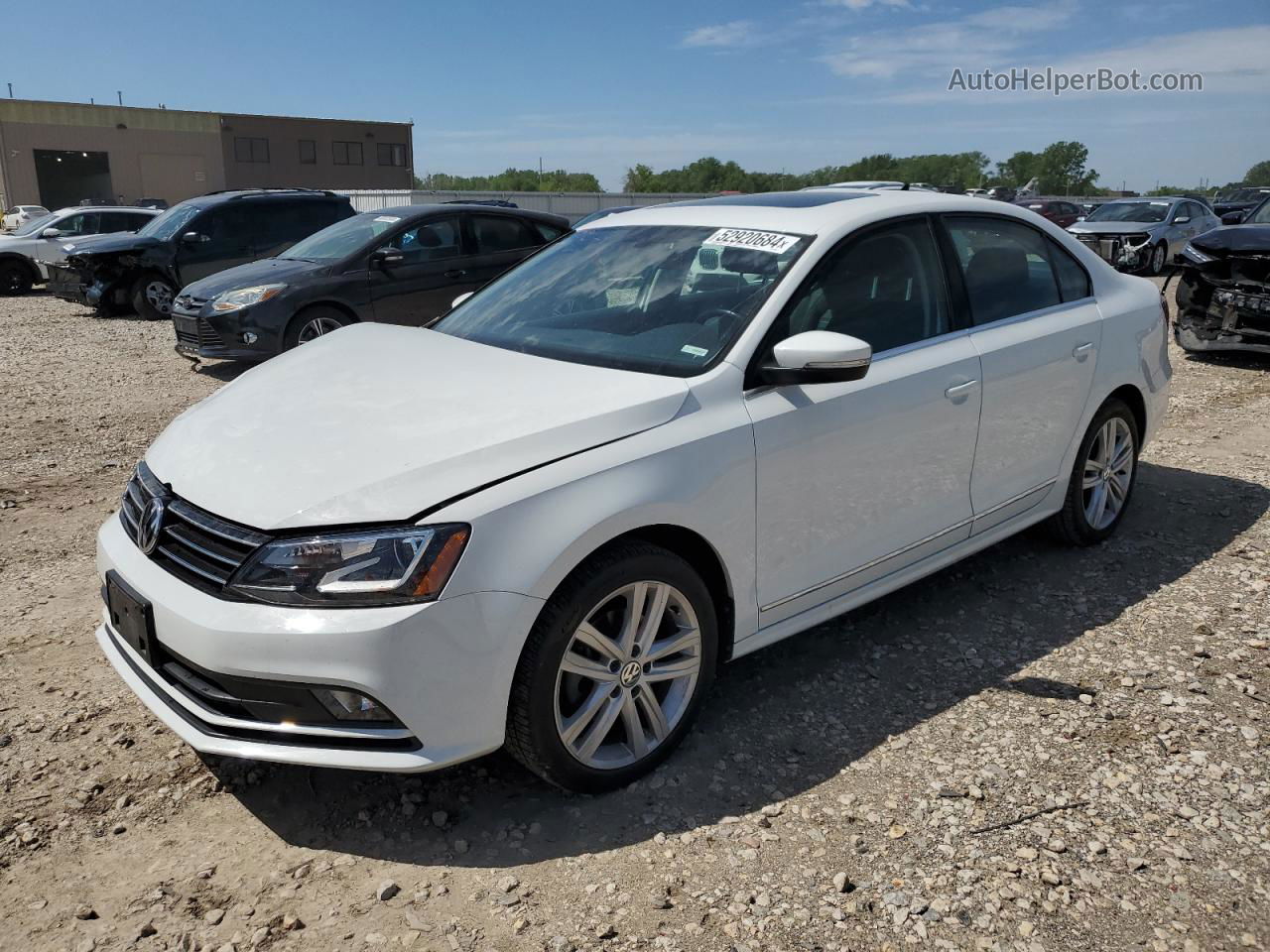 2017 Volkswagen Jetta Sel White vin: 3VWL17AJ4HM297192