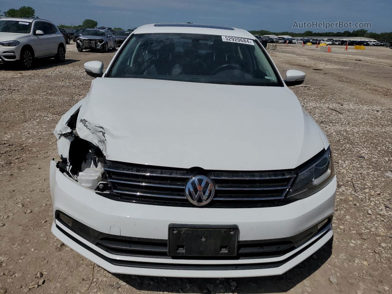 2017 Volkswagen Jetta Sel White vin: 3VWL17AJ4HM297192