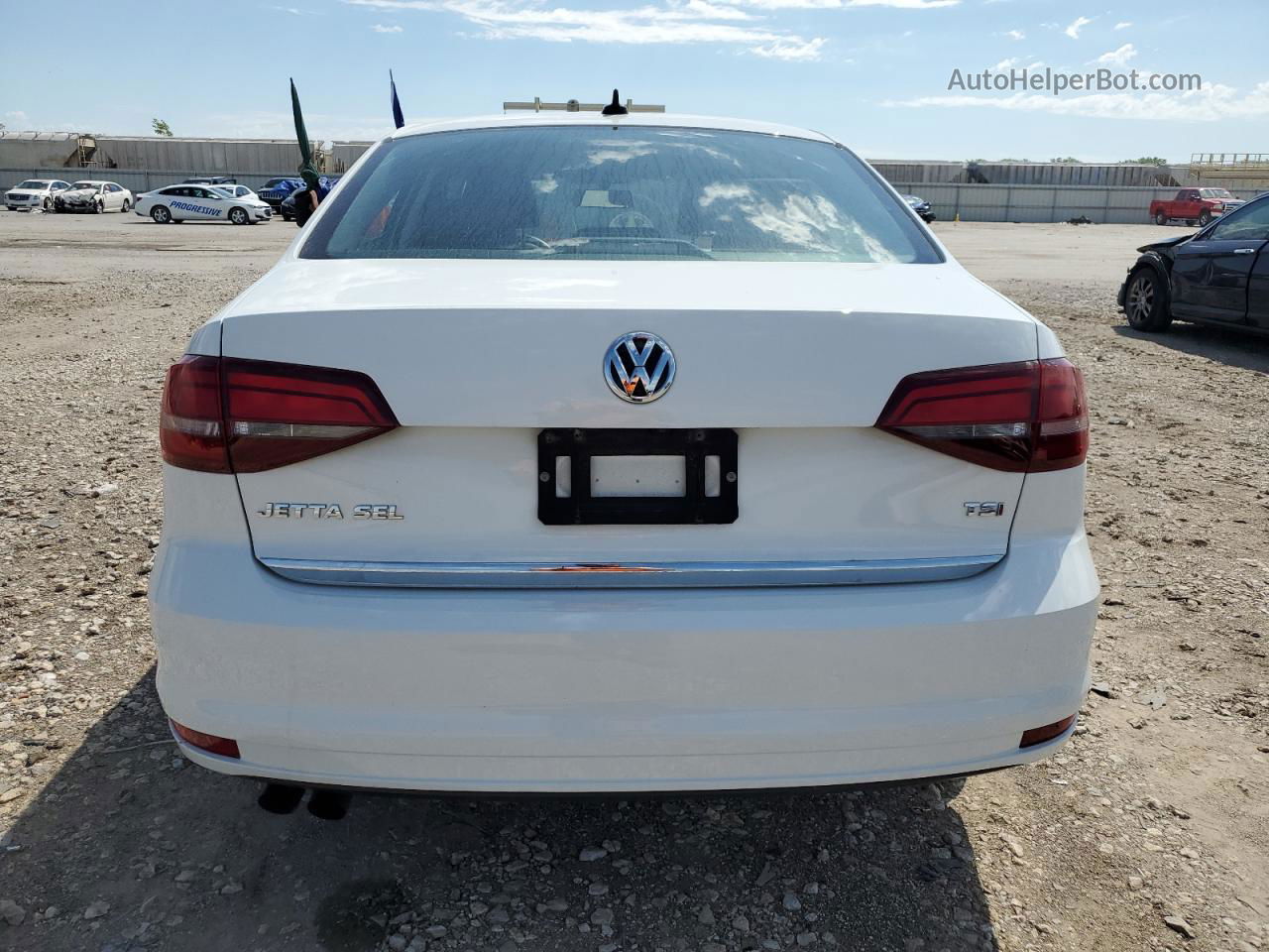 2017 Volkswagen Jetta Sel White vin: 3VWL17AJ4HM297192