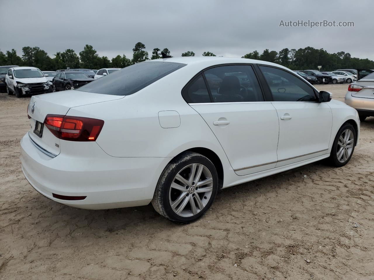 2017 Volkswagen Jetta Sel White vin: 3VWL17AJ4HM403589