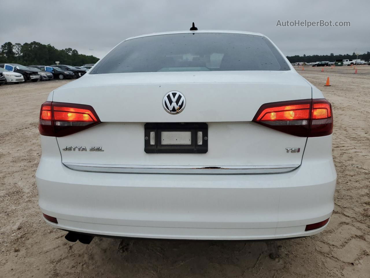 2017 Volkswagen Jetta Sel White vin: 3VWL17AJ4HM403589