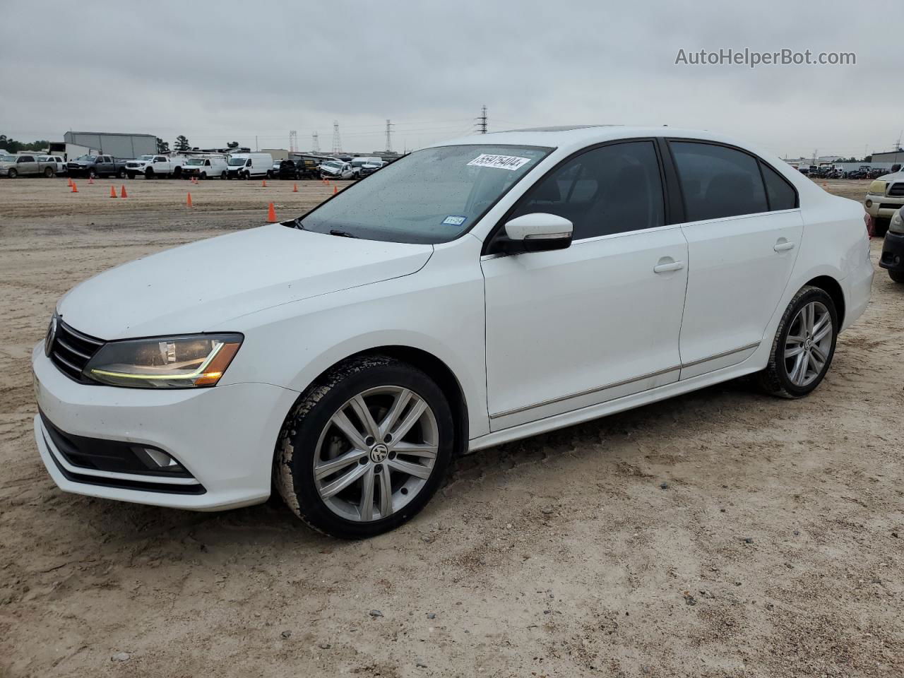 2017 Volkswagen Jetta Sel White vin: 3VWL17AJ4HM403589