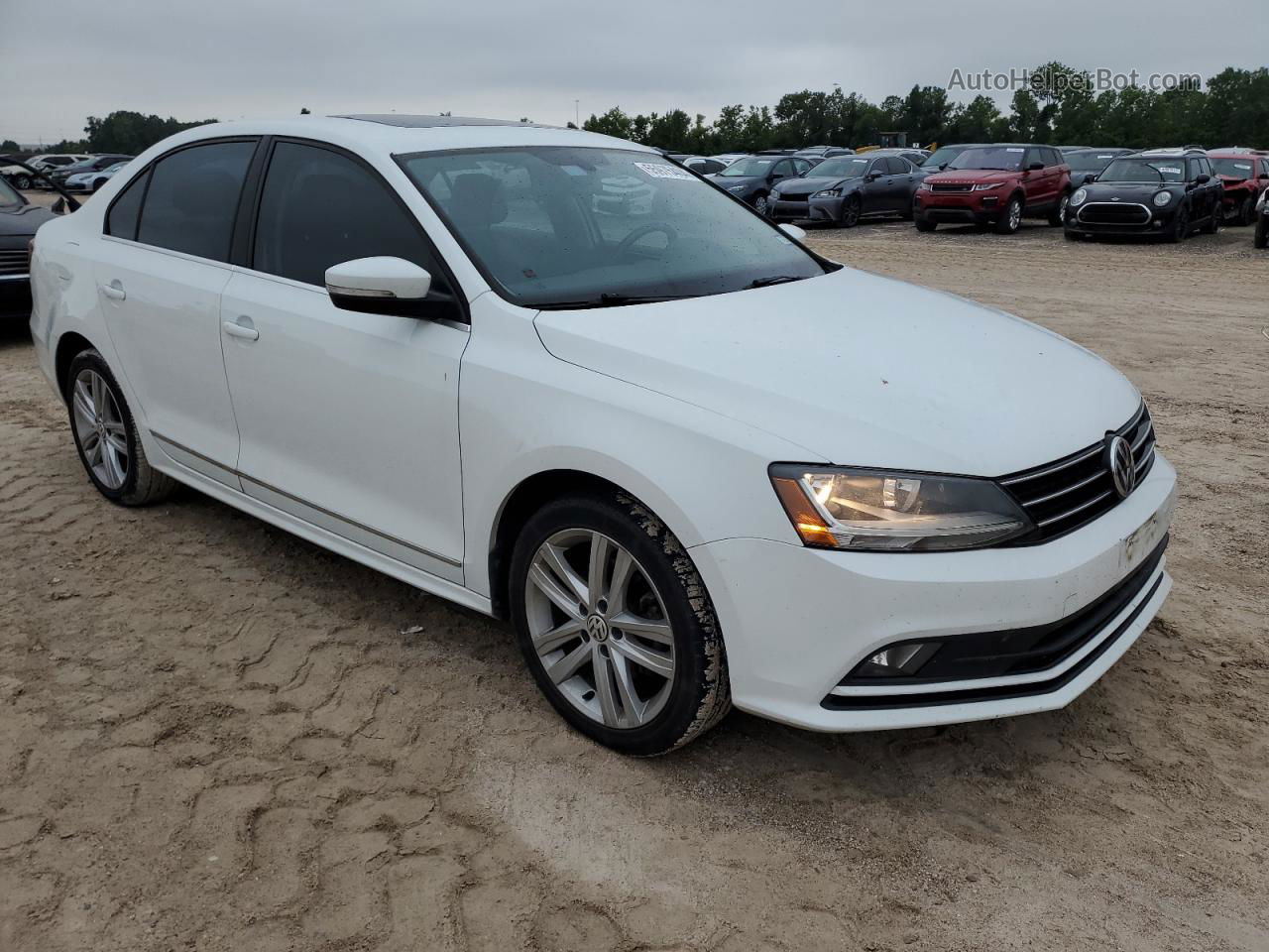 2017 Volkswagen Jetta Sel White vin: 3VWL17AJ4HM403589