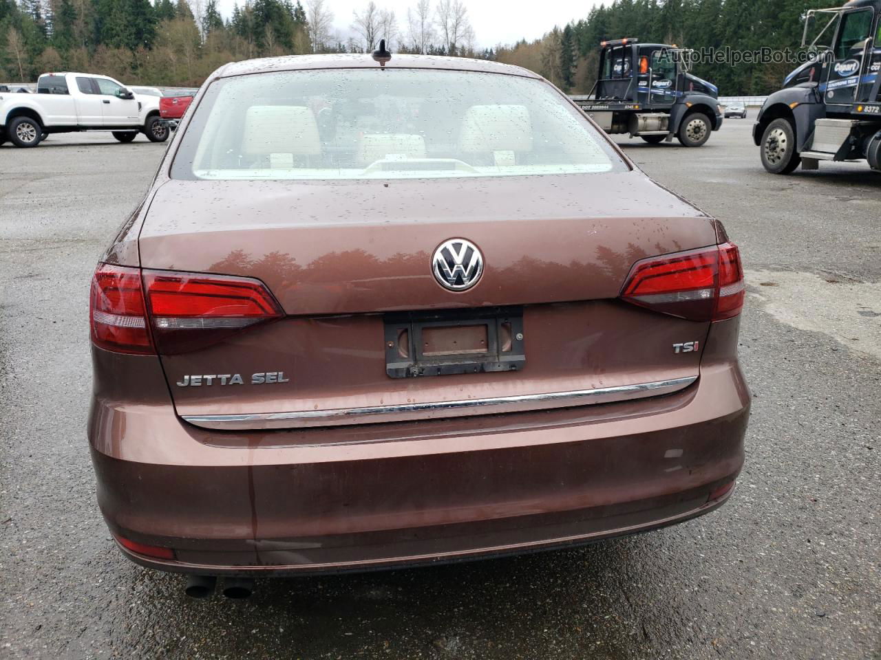 2017 Volkswagen Jetta Sel Brown vin: 3VWL17AJ5HM291336