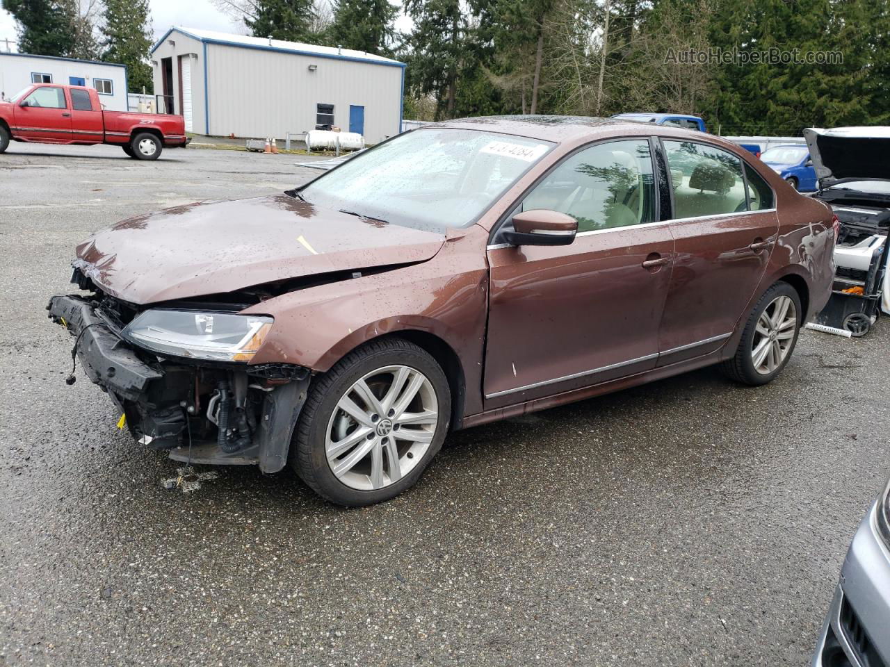 2017 Volkswagen Jetta Sel Коричневый vin: 3VWL17AJ5HM291336