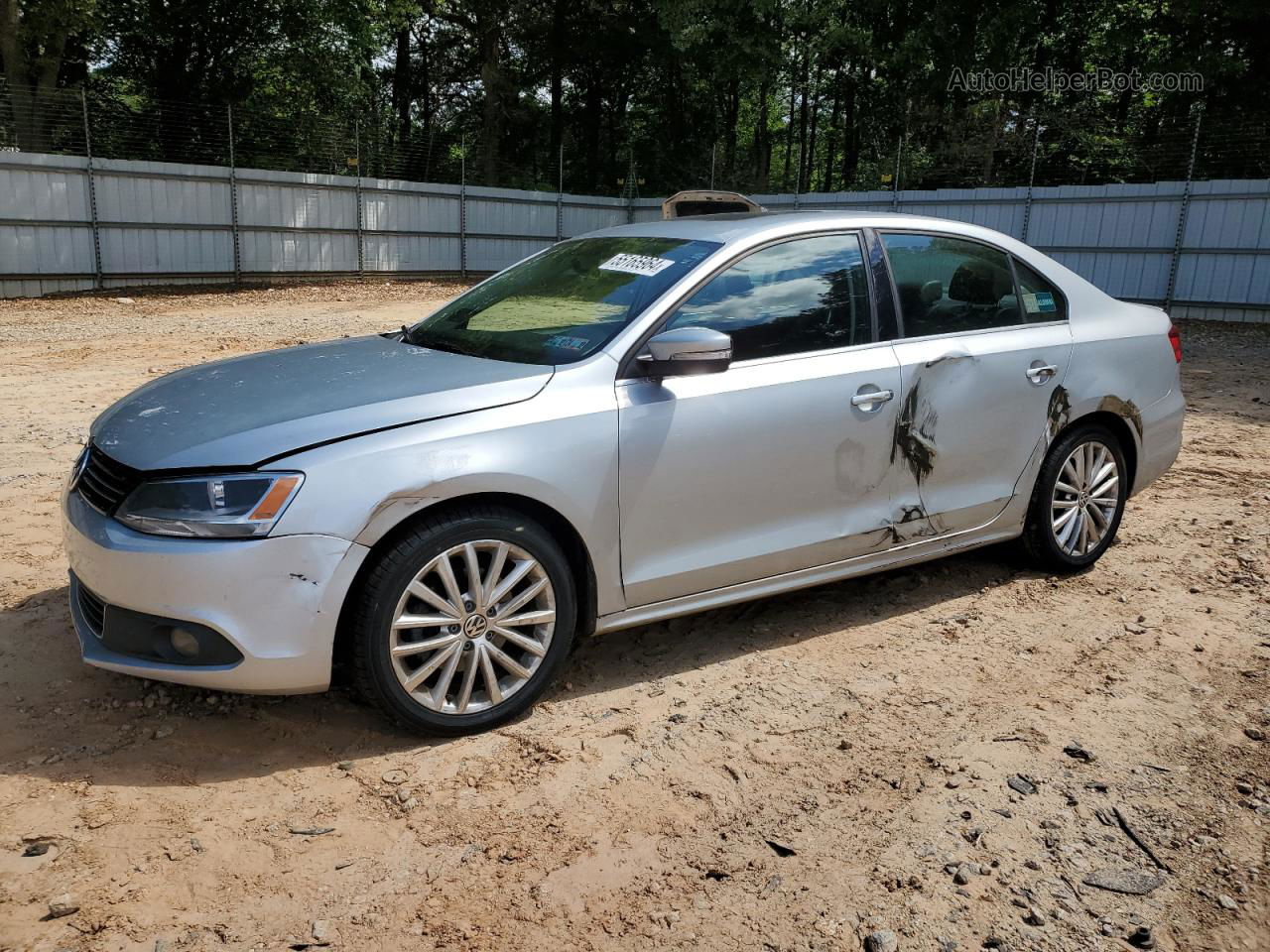 2014 Volkswagen Jetta Sel Silver vin: 3VWL17AJ6EM426691