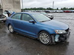 2016 Volkswagen Jetta Sel Синий vin: 3VWL17AJ7GM342270