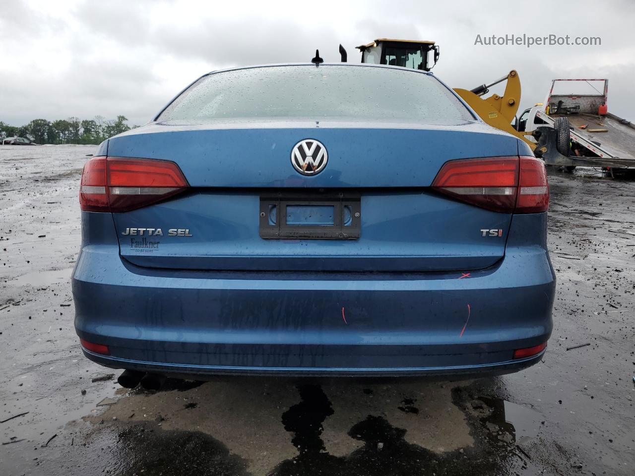 2016 Volkswagen Jetta Sel Синий vin: 3VWL17AJ7GM342270