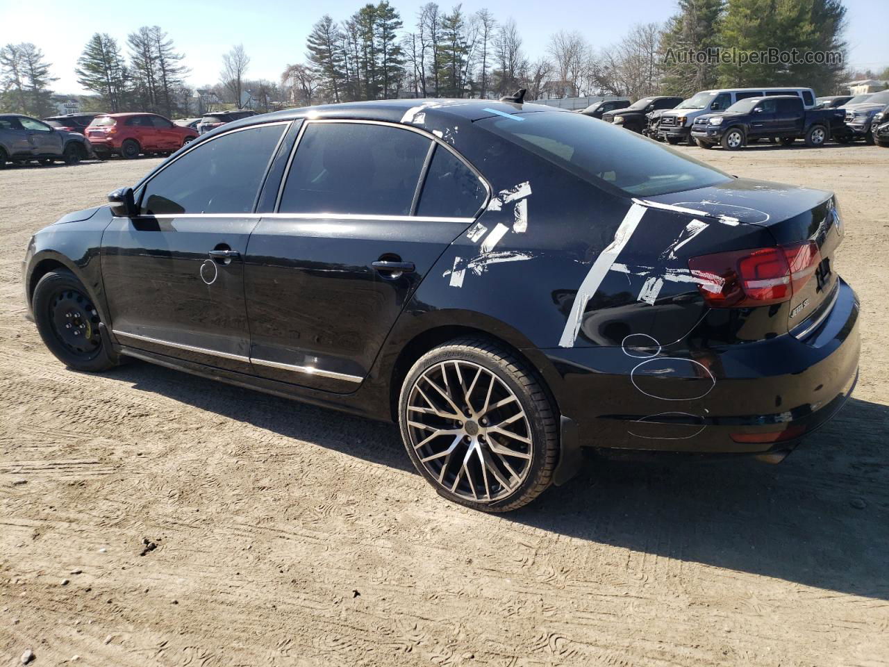 2017 Volkswagen Jetta Sel Черный vin: 3VWL17AJ7HM242283