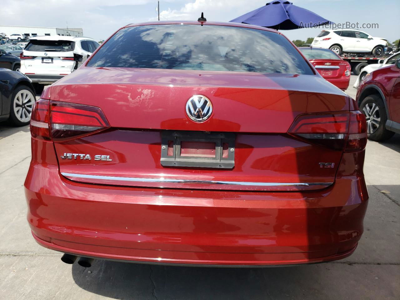 2017 Volkswagen Jetta Sel Burgundy vin: 3VWL17AJ7HM296859