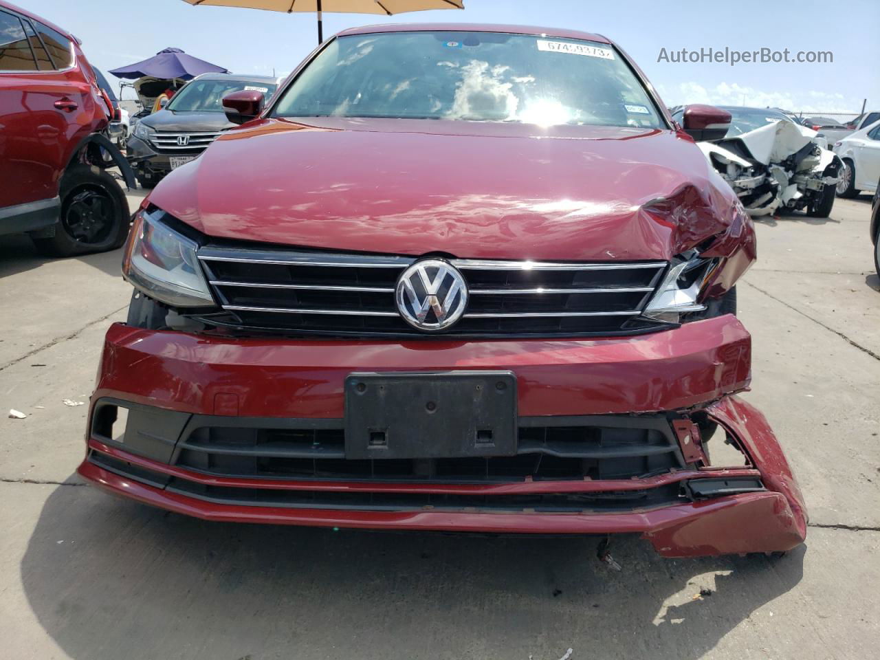 2017 Volkswagen Jetta Sel Burgundy vin: 3VWL17AJ7HM296859