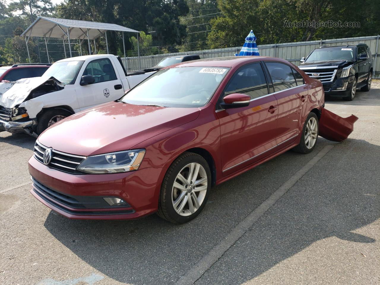 2017 Volkswagen Jetta Sel Maroon vin: 3VWL17AJ7HM333246