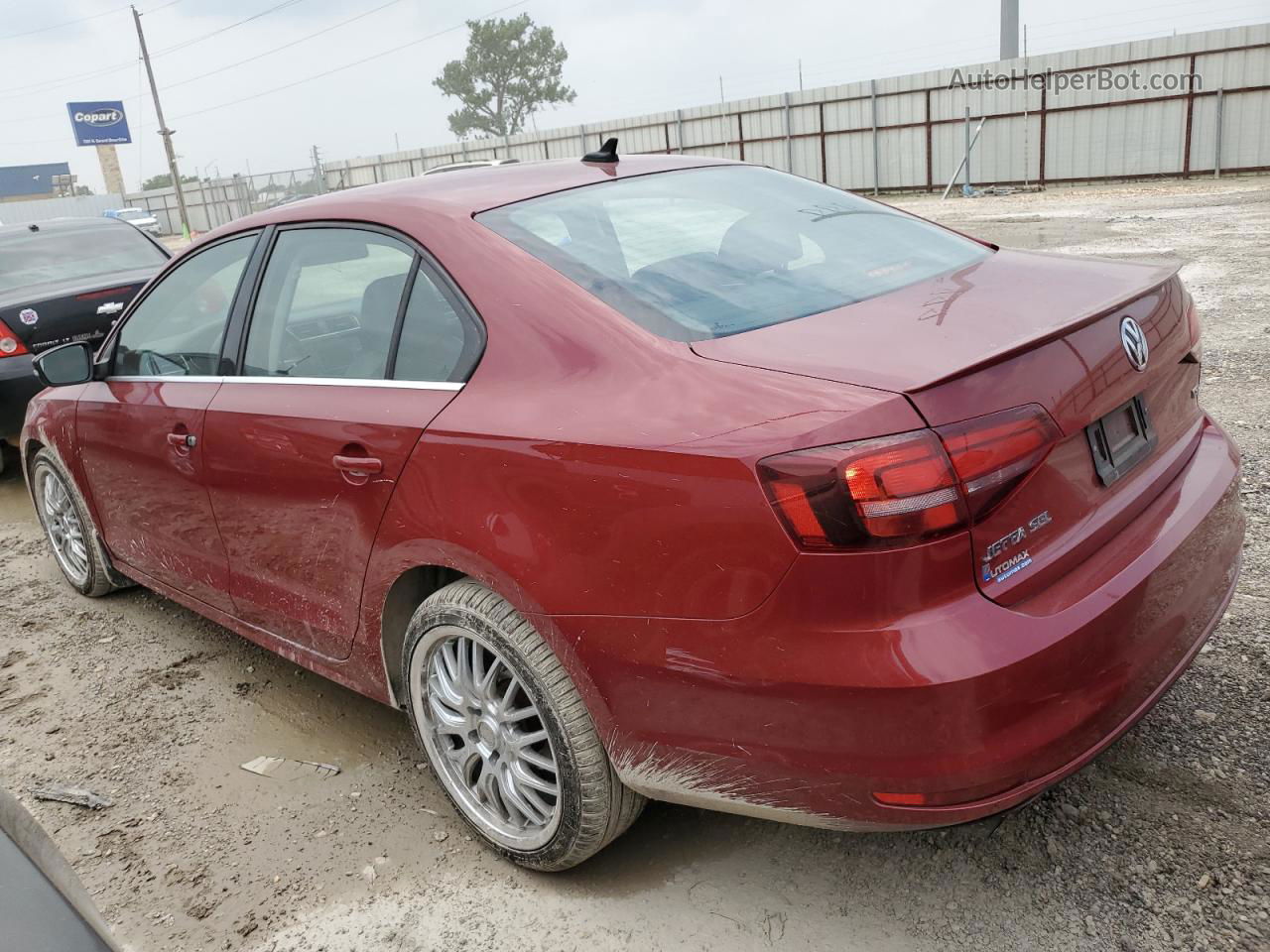 2016 Volkswagen Jetta Sel Maroon vin: 3VWL17AJ8GM363886