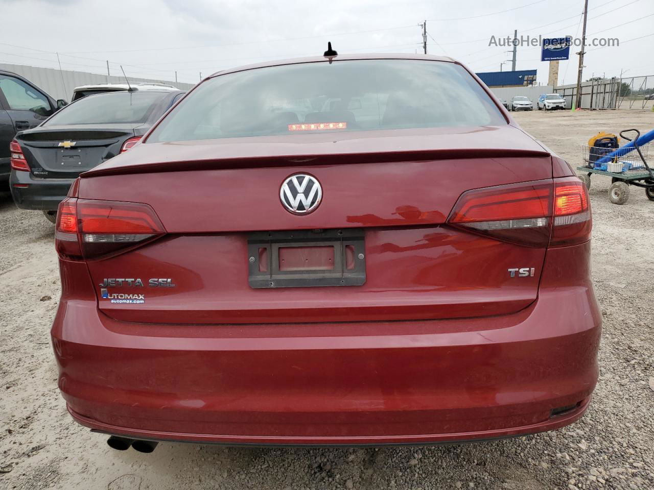 2016 Volkswagen Jetta Sel Maroon vin: 3VWL17AJ8GM363886