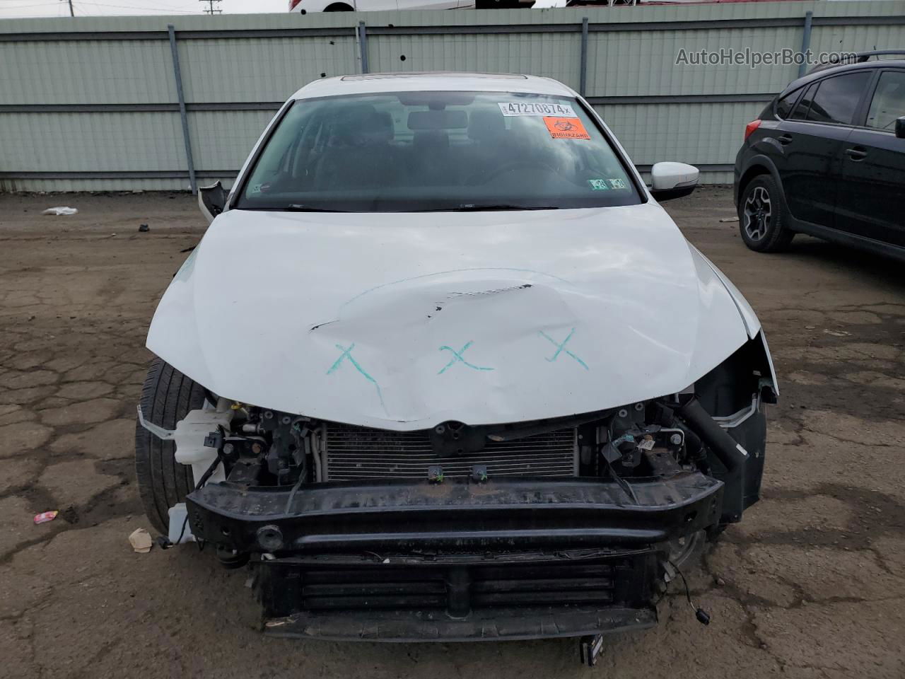 2017 Volkswagen Jetta Sel Белый vin: 3VWL17AJ8HM235617