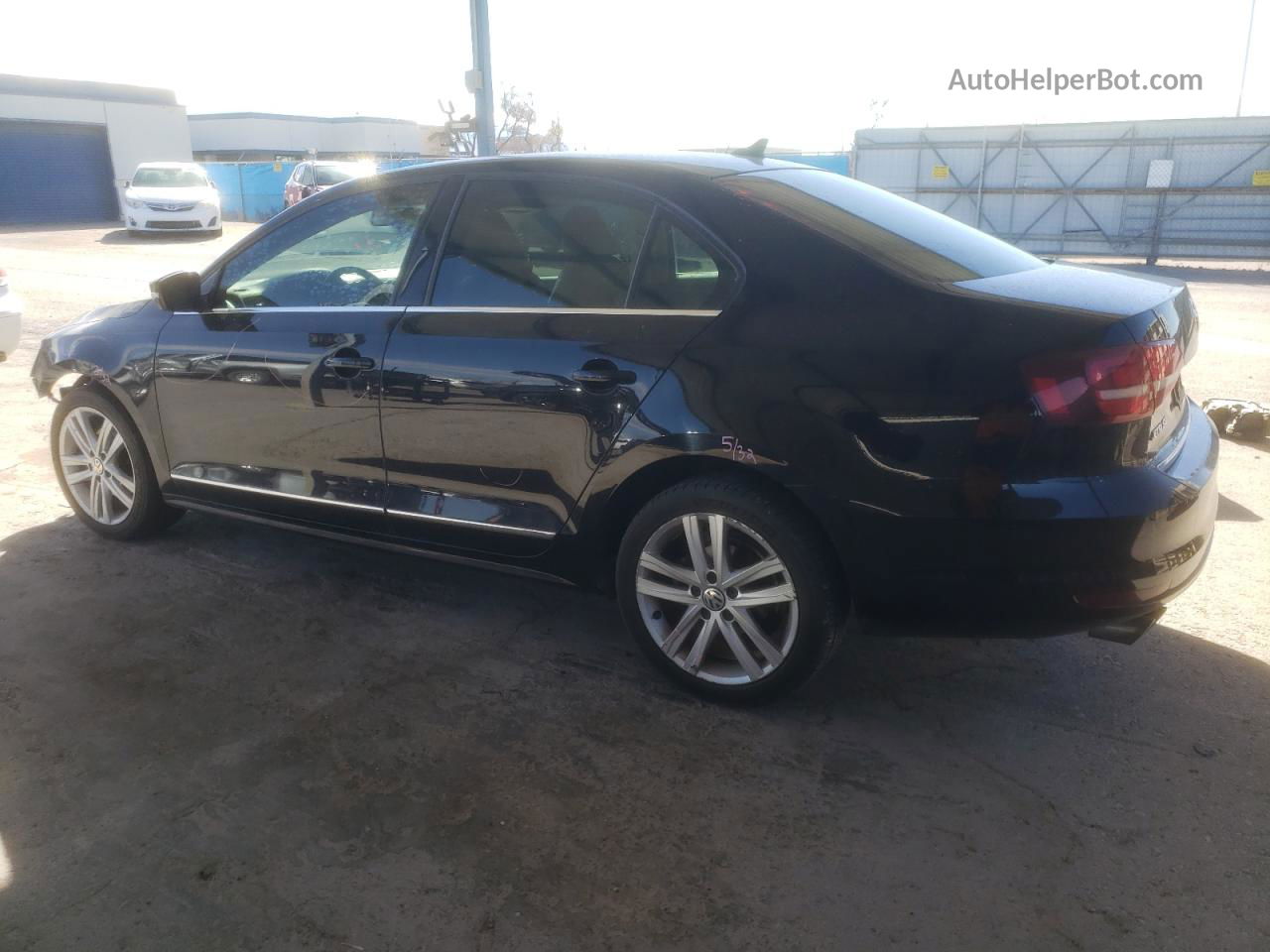 2017 Volkswagen Jetta Sel Черный vin: 3VWL17AJ8HM400050