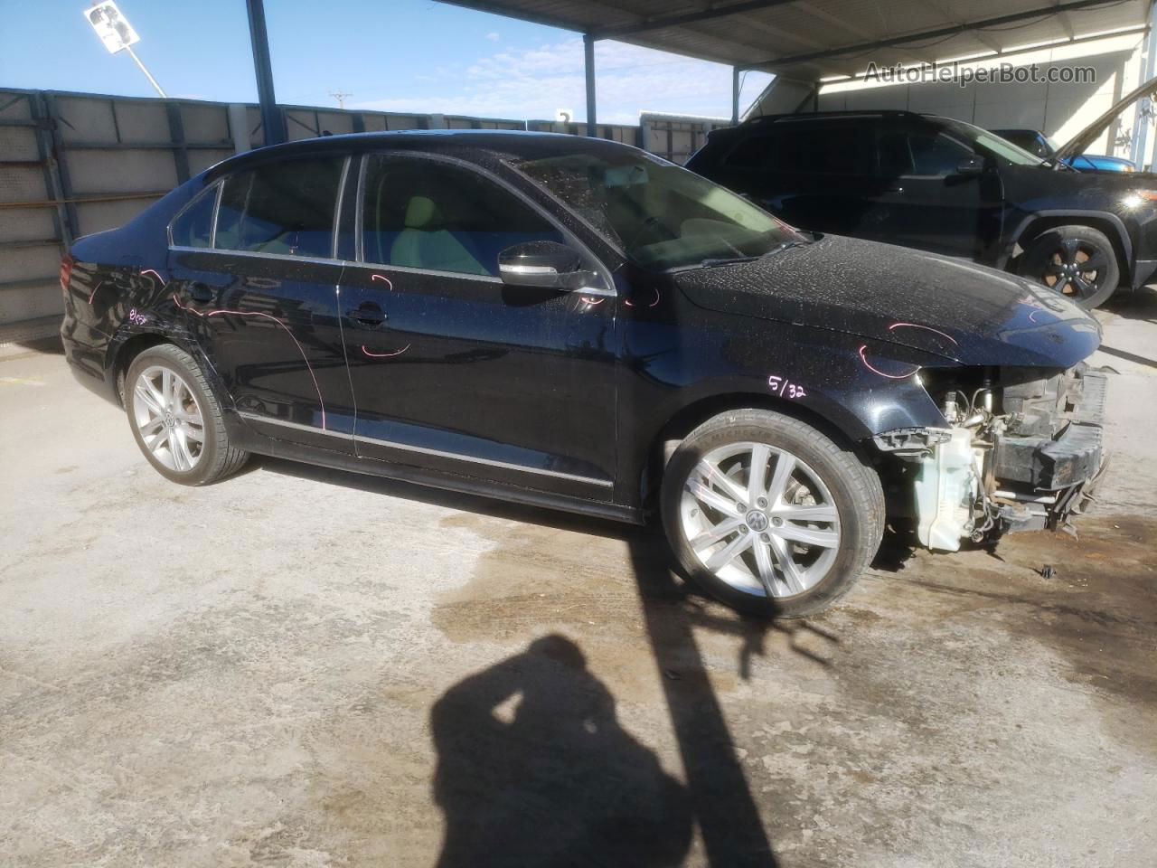 2017 Volkswagen Jetta Sel Черный vin: 3VWL17AJ8HM400050