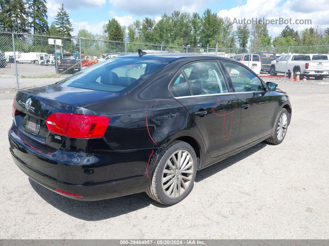 2014 Volkswagen Jetta 1.8t Sel Black vin: 3VWL17AJ9EM373565