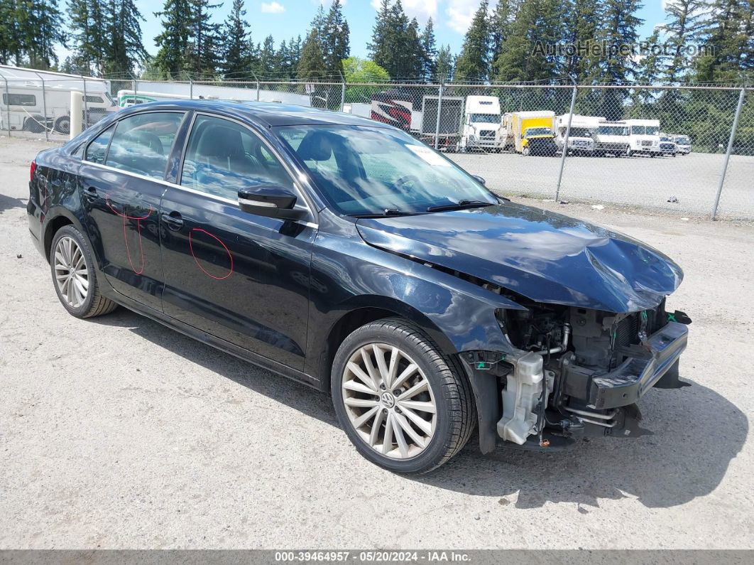 2014 Volkswagen Jetta 1.8t Sel Black vin: 3VWL17AJ9EM373565