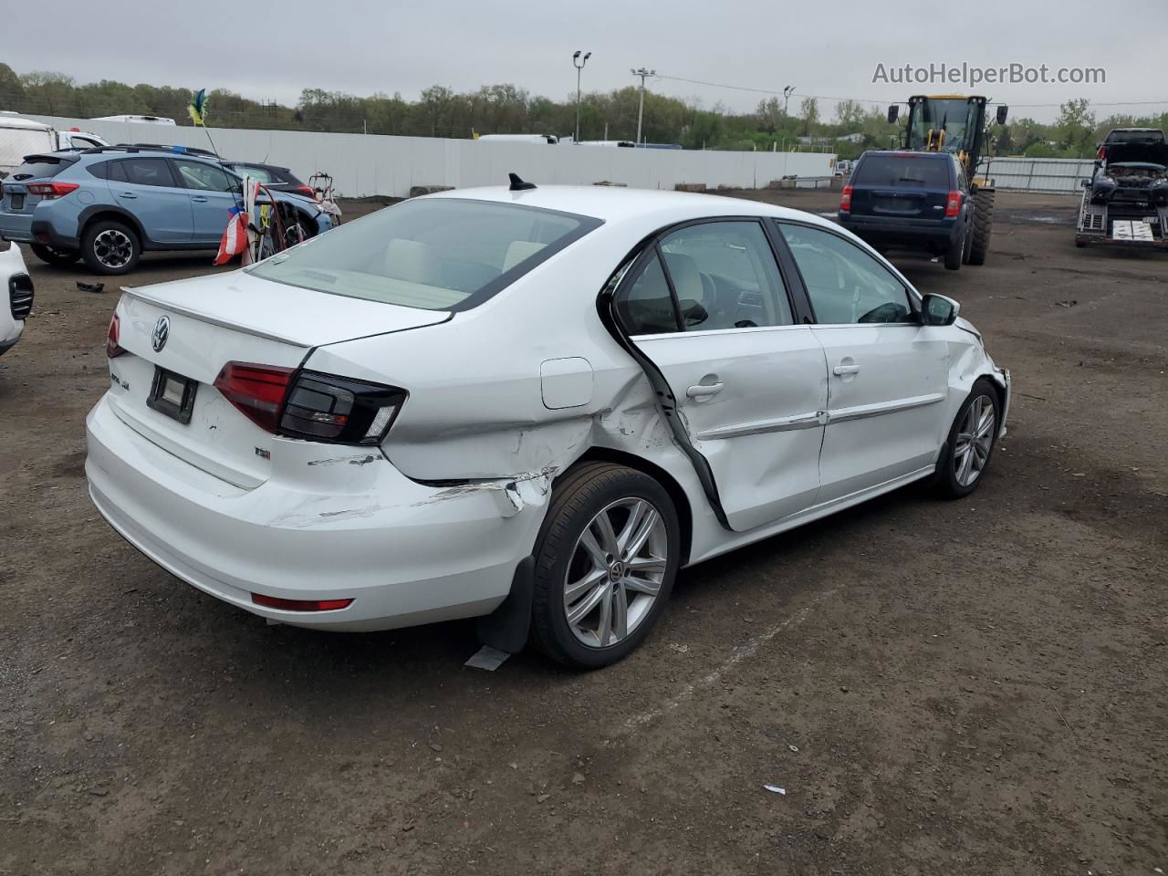 2016 Volkswagen Jetta Sel White vin: 3VWL17AJ9GM203953