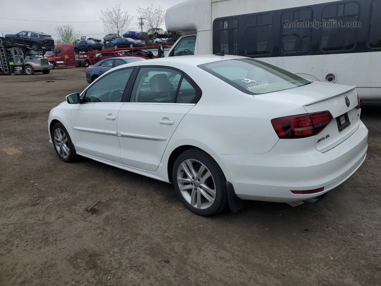 2016 Volkswagen Jetta Sel White vin: 3VWL17AJ9GM203953