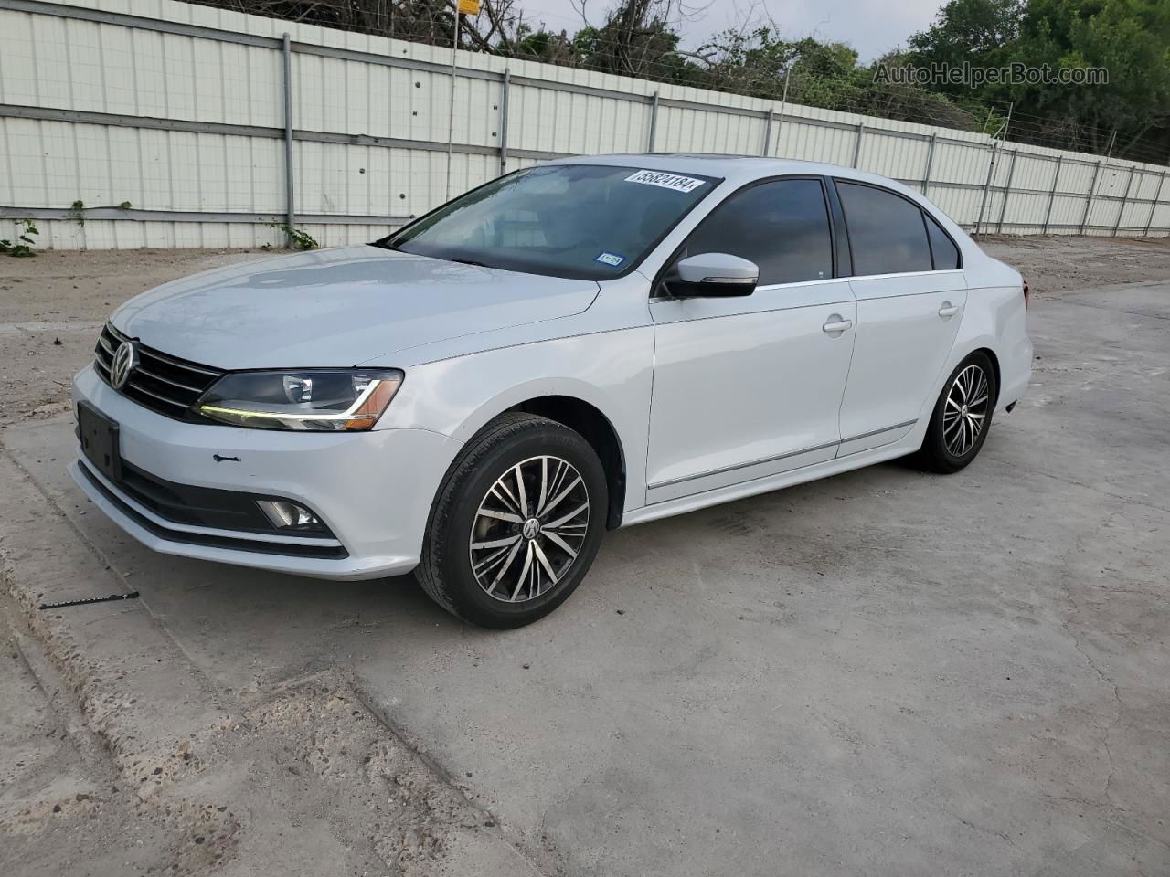 2017 Volkswagen Jetta Sel White vin: 3VWL17AJ9HM363736