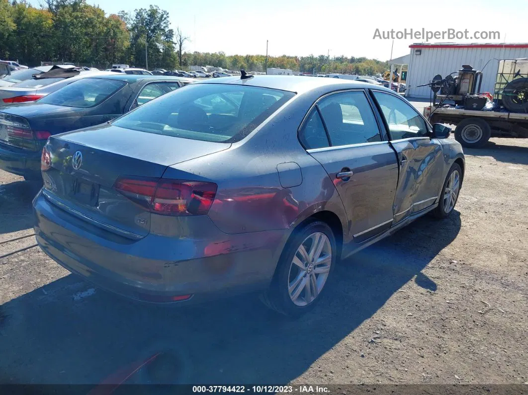 2017 Volkswagen Jetta 1.8t Sel/1.8t Sel Premium Gray vin: 3VWL17AJ9HM413311