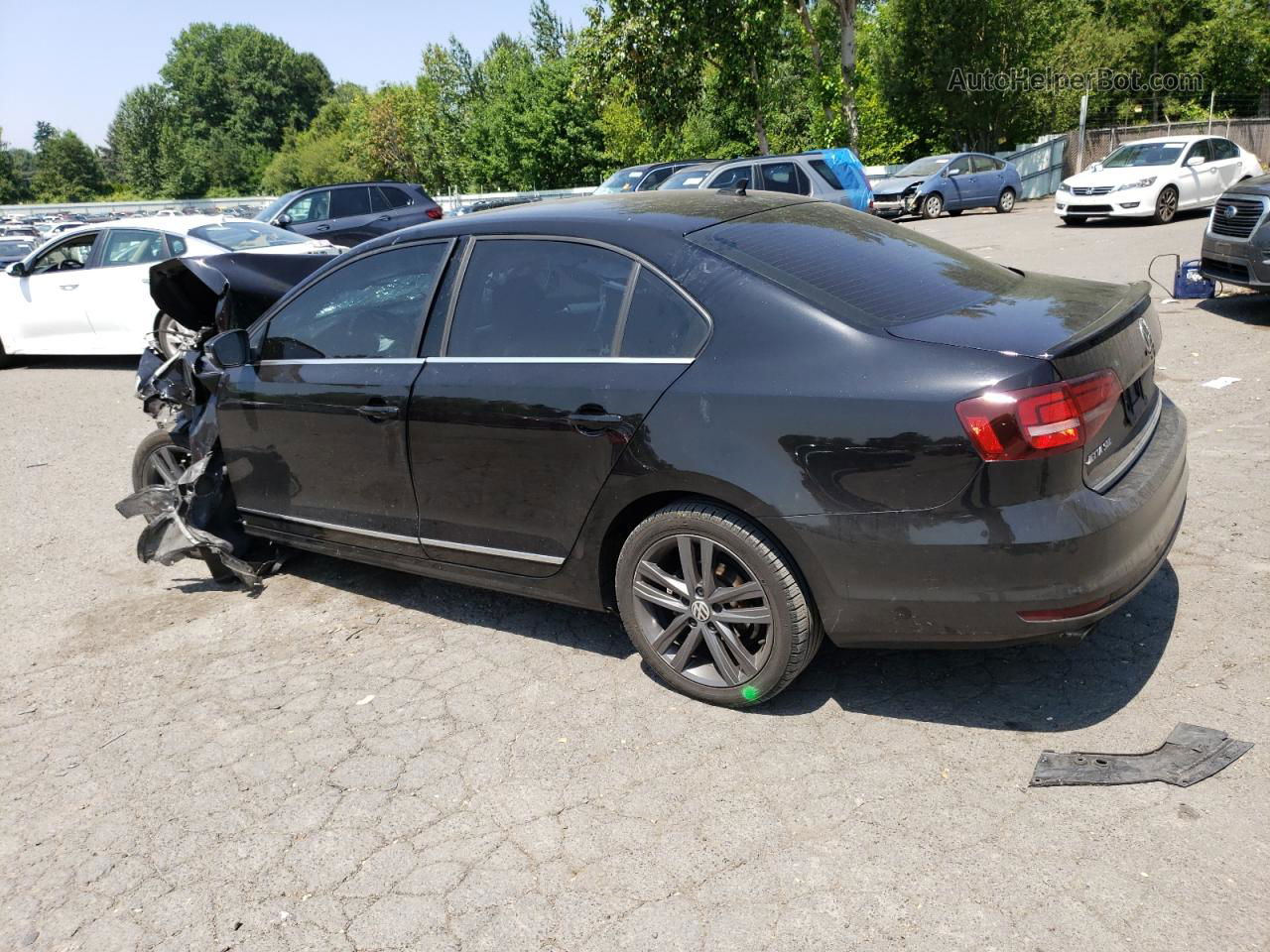 2018 Volkswagen Jetta Sel Black vin: 3VWL17AJ9JM226060