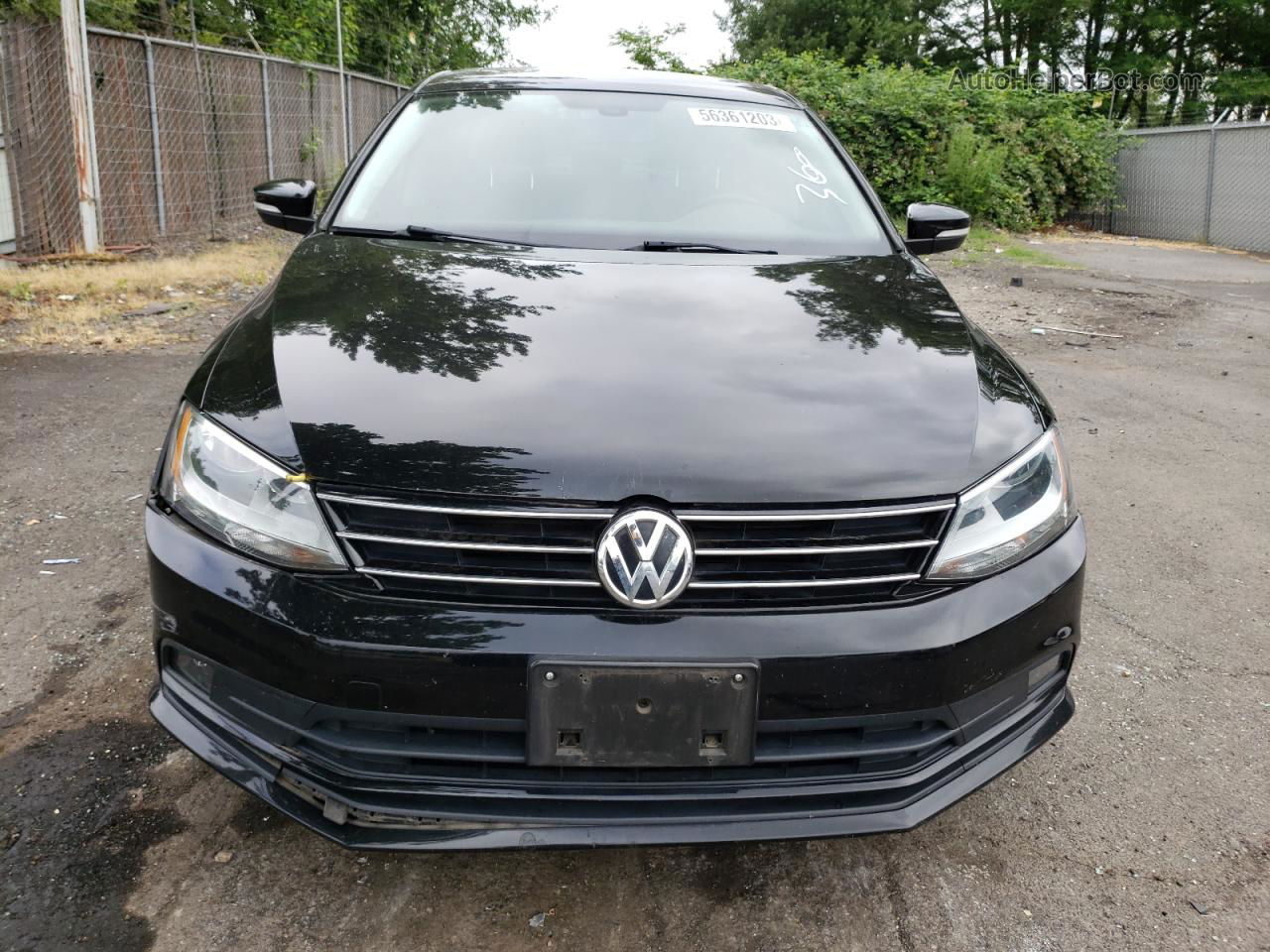 2016 Volkswagen Jetta Sel Черный vin: 3VWL17AJXGM231745