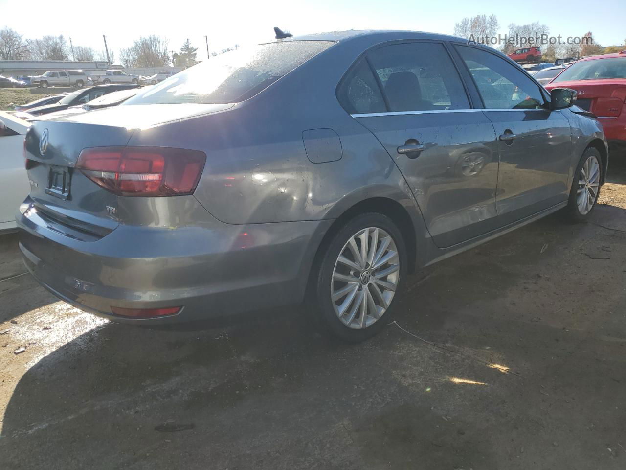 2016 Volkswagen Jetta Sel Gray vin: 3VWL17AJXGM375490