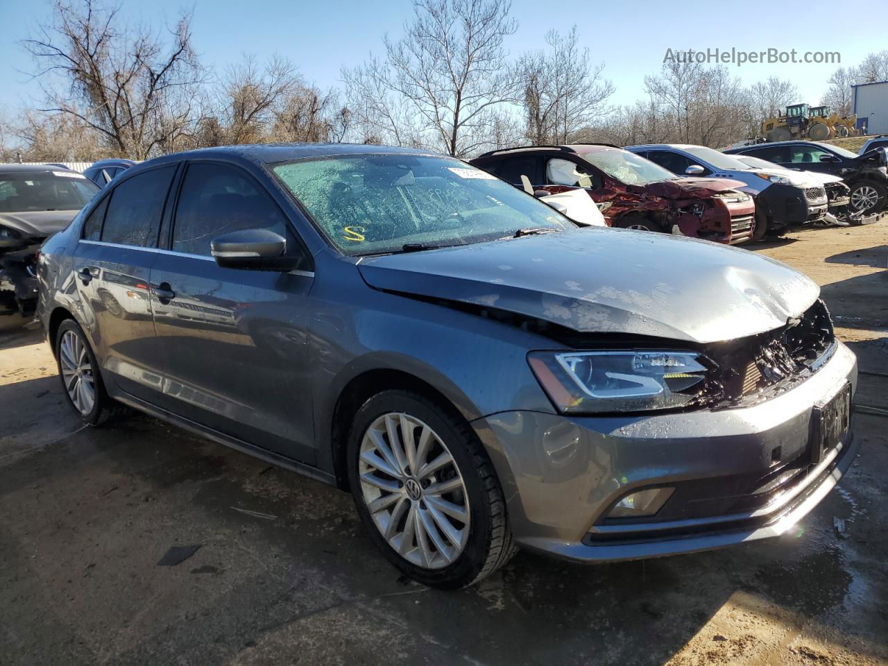 2016 Volkswagen Jetta Sel Gray vin: 3VWL17AJXGM375490