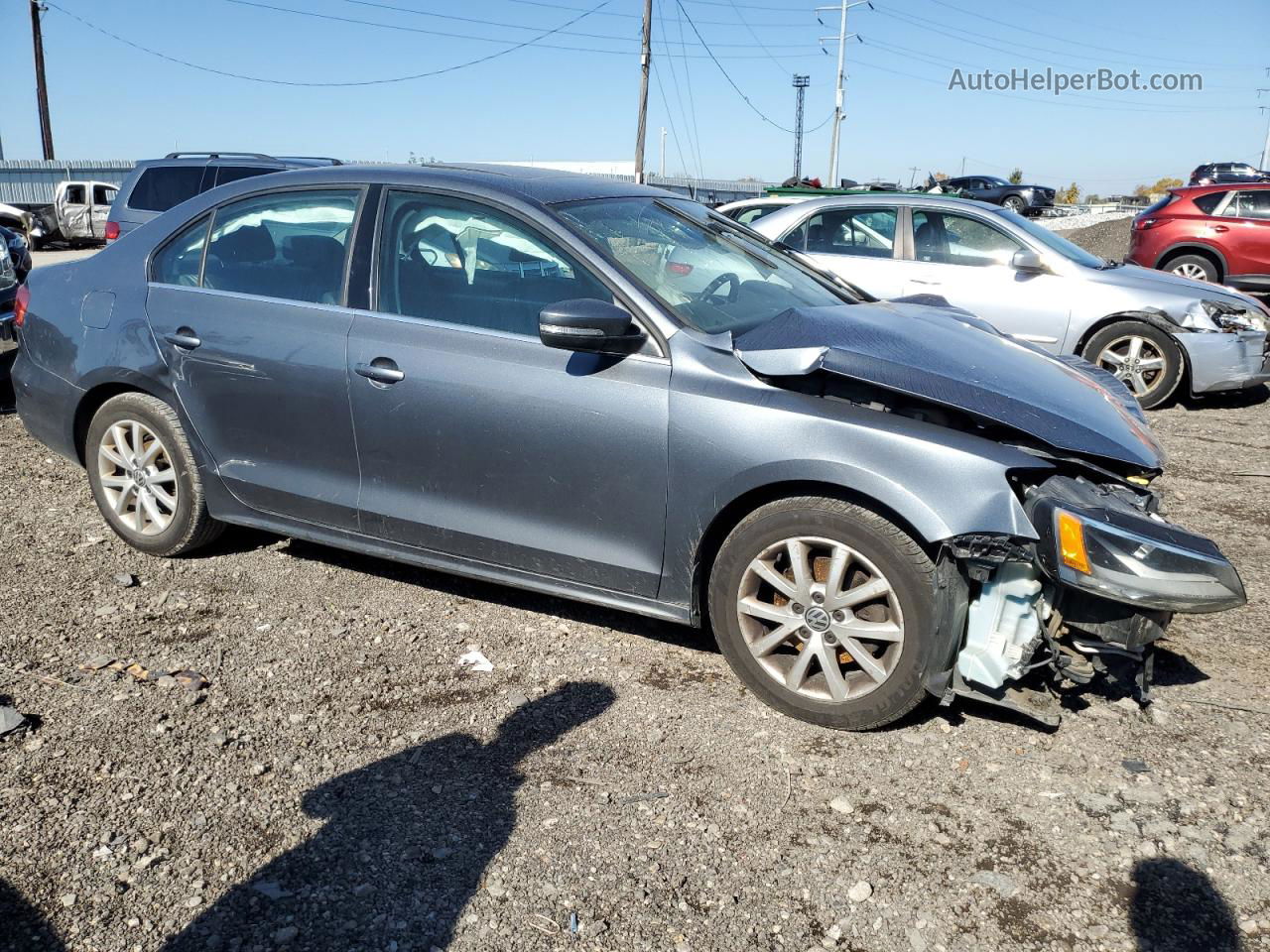 2015 Volkswagen Jetta Tdi Gray vin: 3VWLA7AJ0FM271136