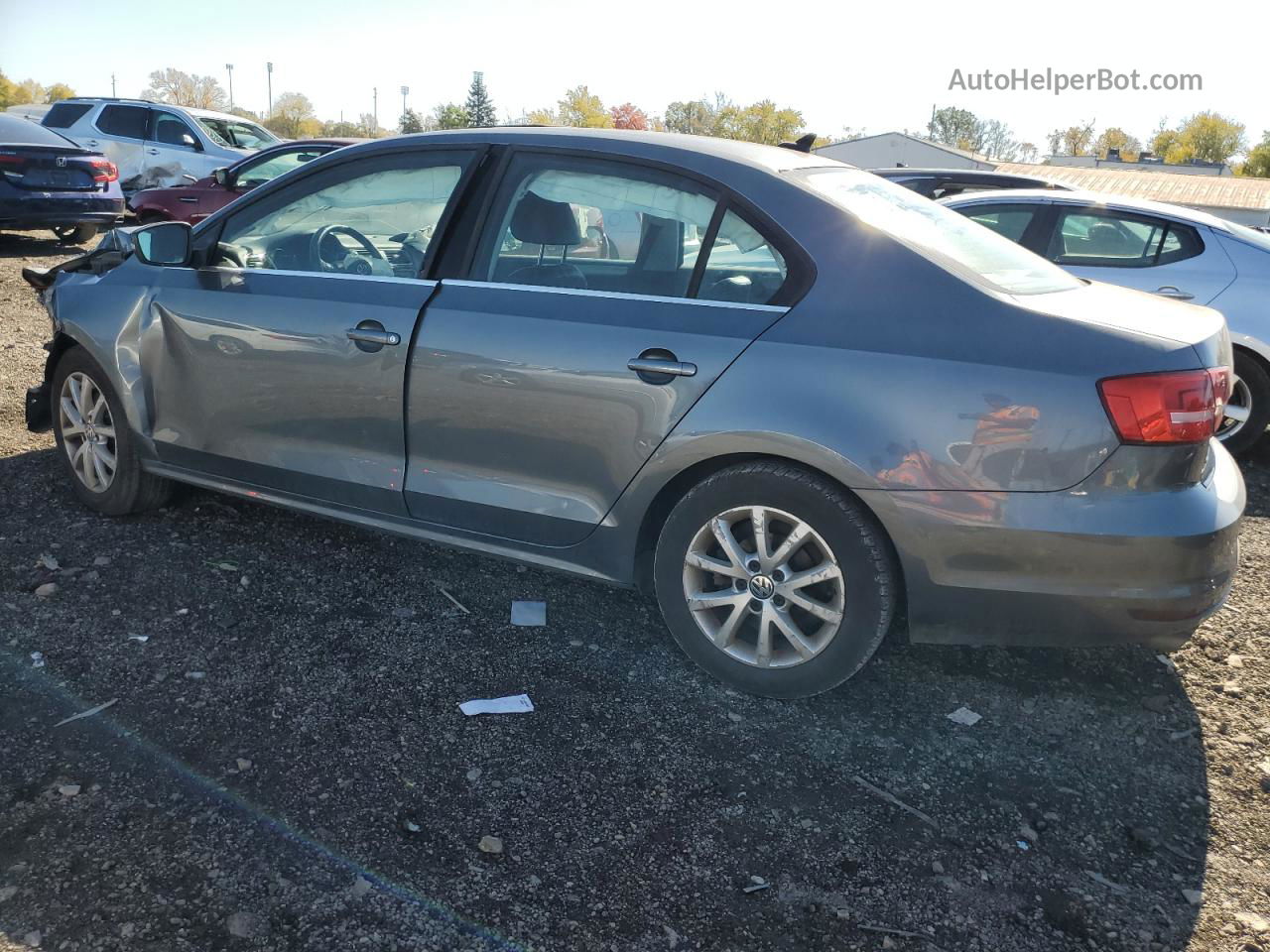 2015 Volkswagen Jetta Tdi Gray vin: 3VWLA7AJ0FM271136