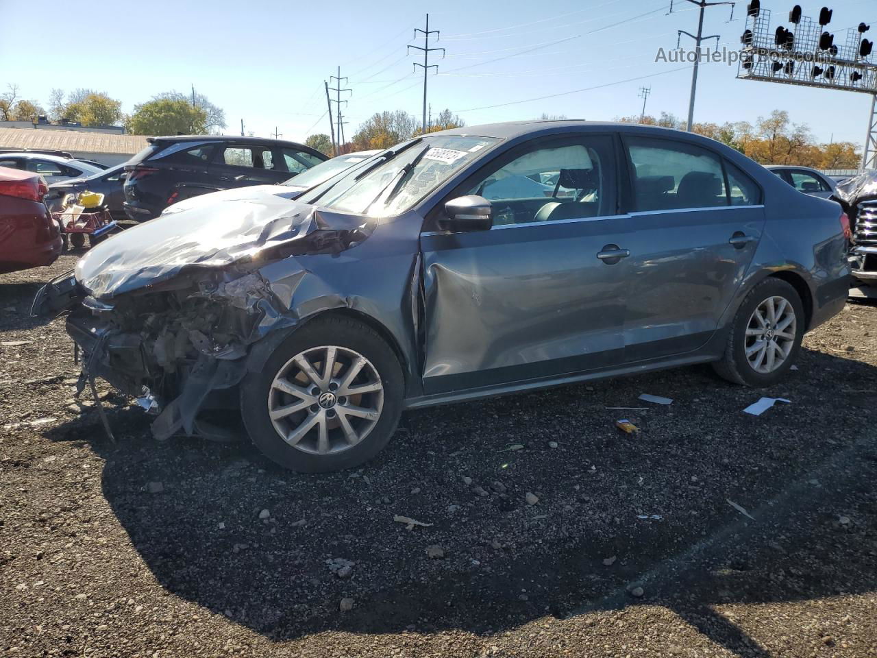 2015 Volkswagen Jetta Tdi Gray vin: 3VWLA7AJ0FM271136