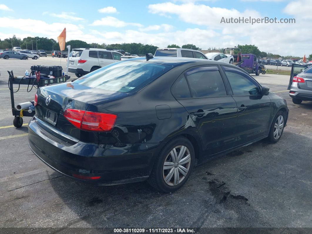 2015 Volkswagen Jetta 2.0l Tdi S Black vin: 3VWLA7AJ0FM290818