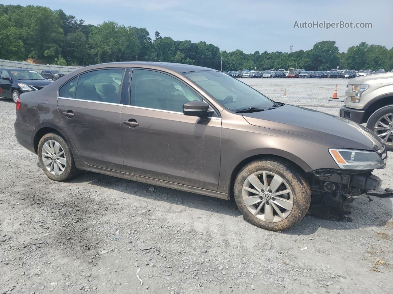 2015 Volkswagen Jetta Tdi Brown vin: 3VWLA7AJ0FM318780