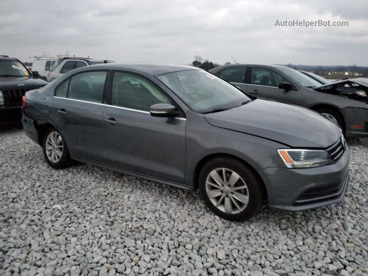 2015 Volkswagen Jetta Tdi Серый vin: 3VWLA7AJ0FM422587