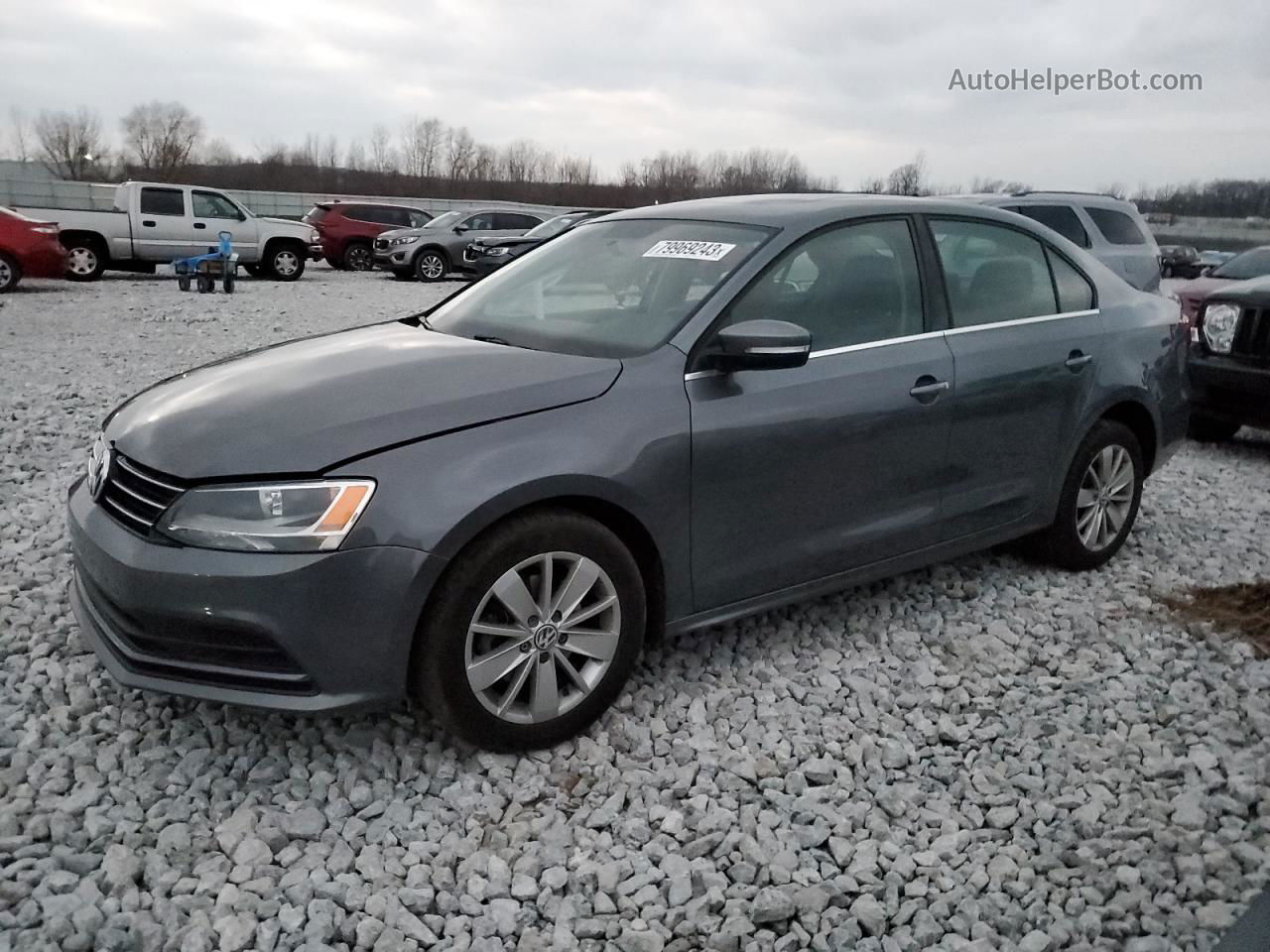 2015 Volkswagen Jetta Tdi Серый vin: 3VWLA7AJ0FM422587