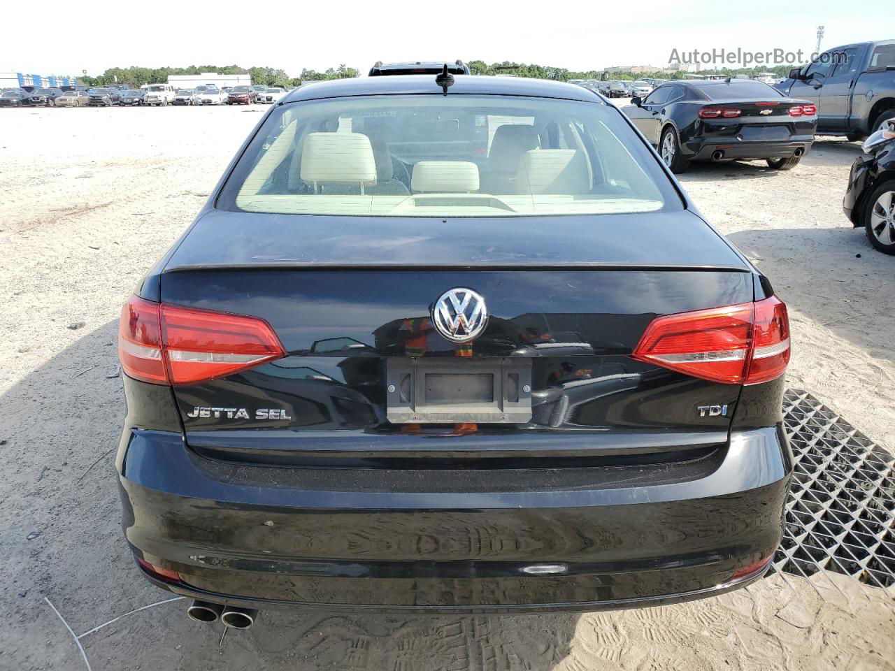 2015 Volkswagen Jetta Tdi Black vin: 3VWLA7AJ1FM221359