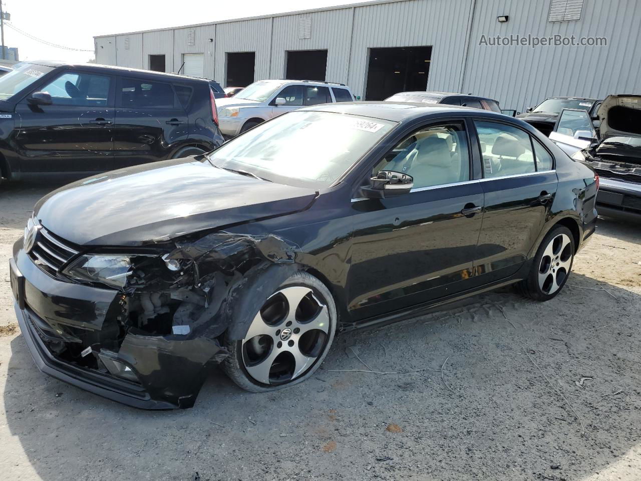 2015 Volkswagen Jetta Tdi Black vin: 3VWLA7AJ1FM221359