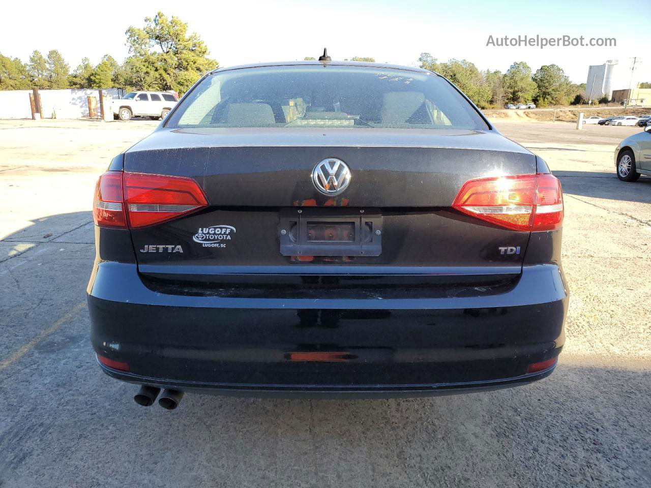 2015 Volkswagen Jetta Tdi Black vin: 3VWLA7AJ1FM234242