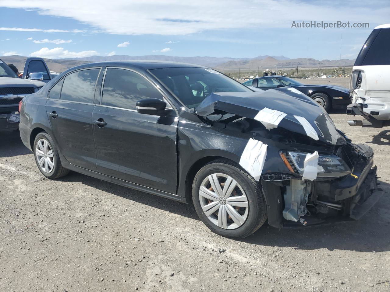 2015 Volkswagen Jetta Tdi Black vin: 3VWLA7AJ1FM268343