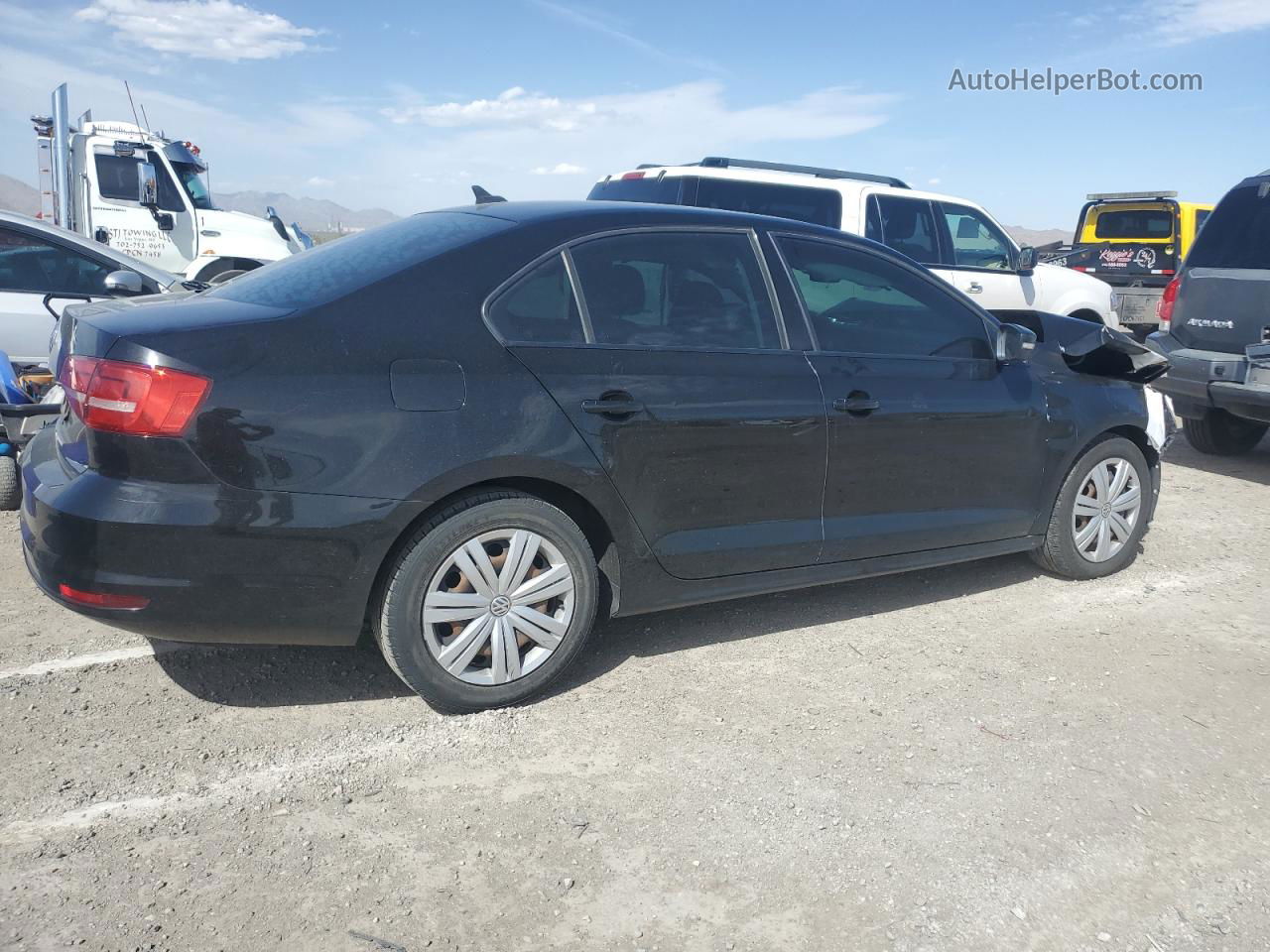 2015 Volkswagen Jetta Tdi Black vin: 3VWLA7AJ1FM268343